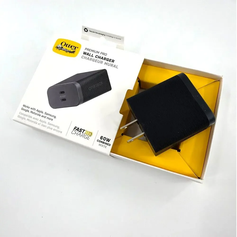Otterbox Premium Pro Fast Charge USB C Wall Charger Black